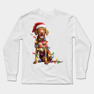 Christmas Vizsla Long Sleeve T-Shirt